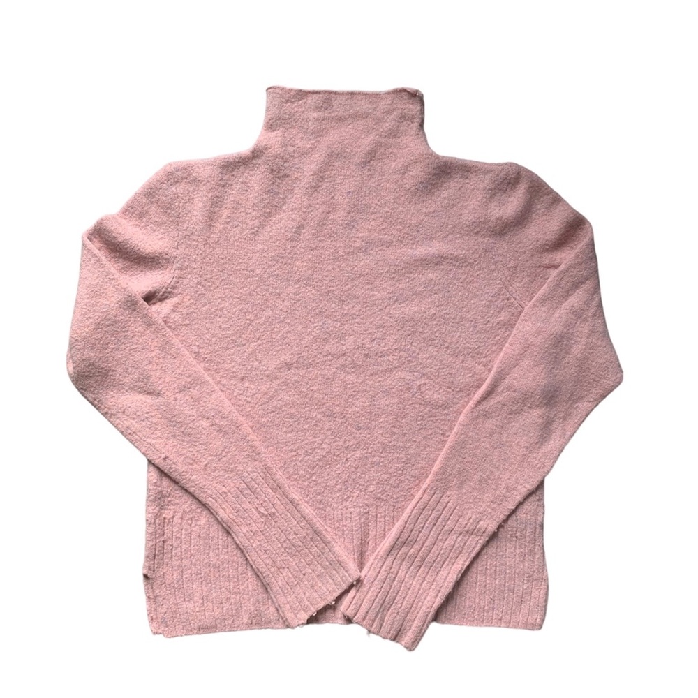 Madewell Blush Pink Turtleneck Sweater Merino Wool & Alpaca Blend L